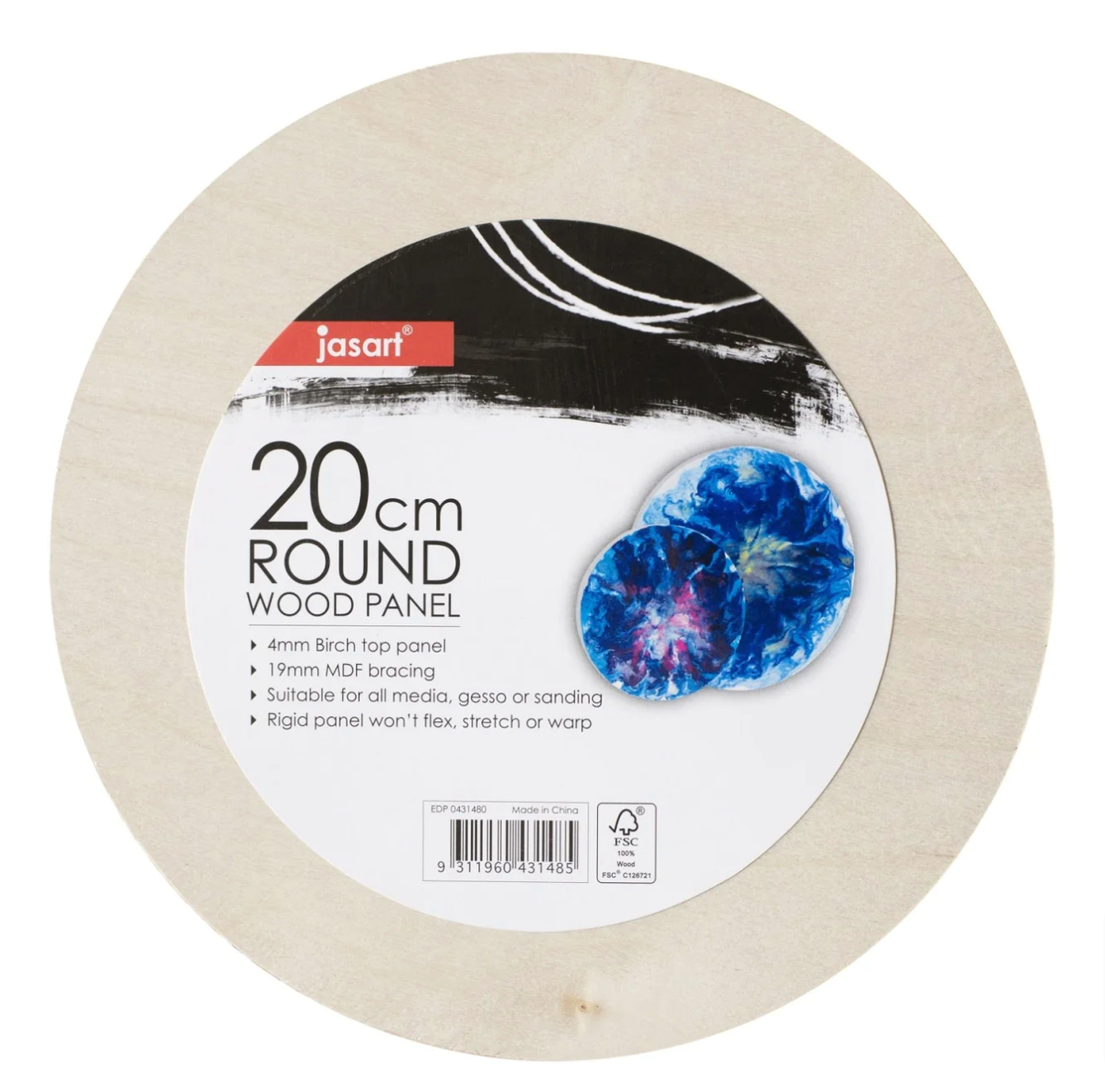 Jasart Round Wood Panels