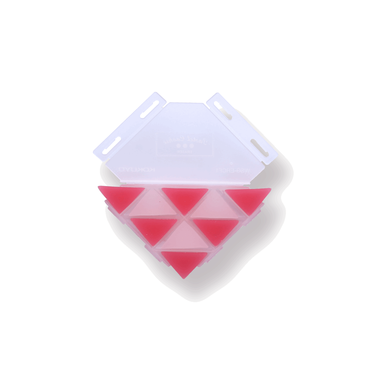 Kokuyo WSG-ERF2 Corner Triangle Eraser - Red