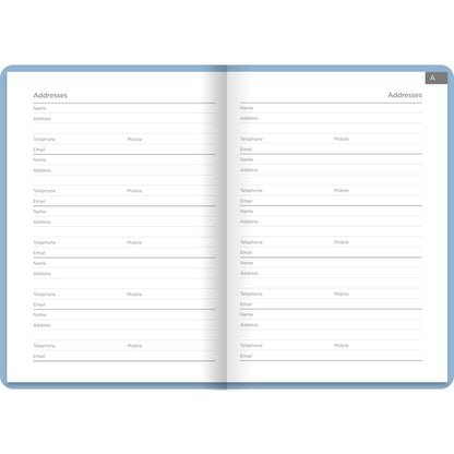 Letts Conscious Address Book A5 Ocean