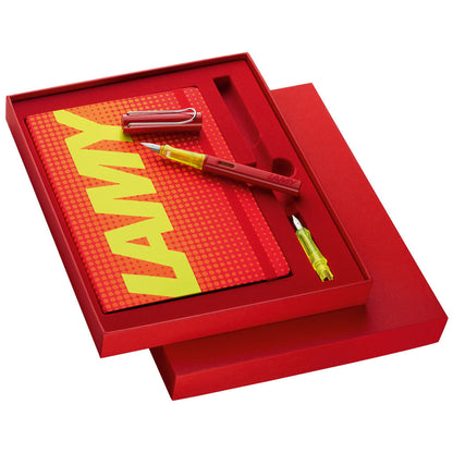 Lamy AL-Star Fp Glossy Red Notebook Set