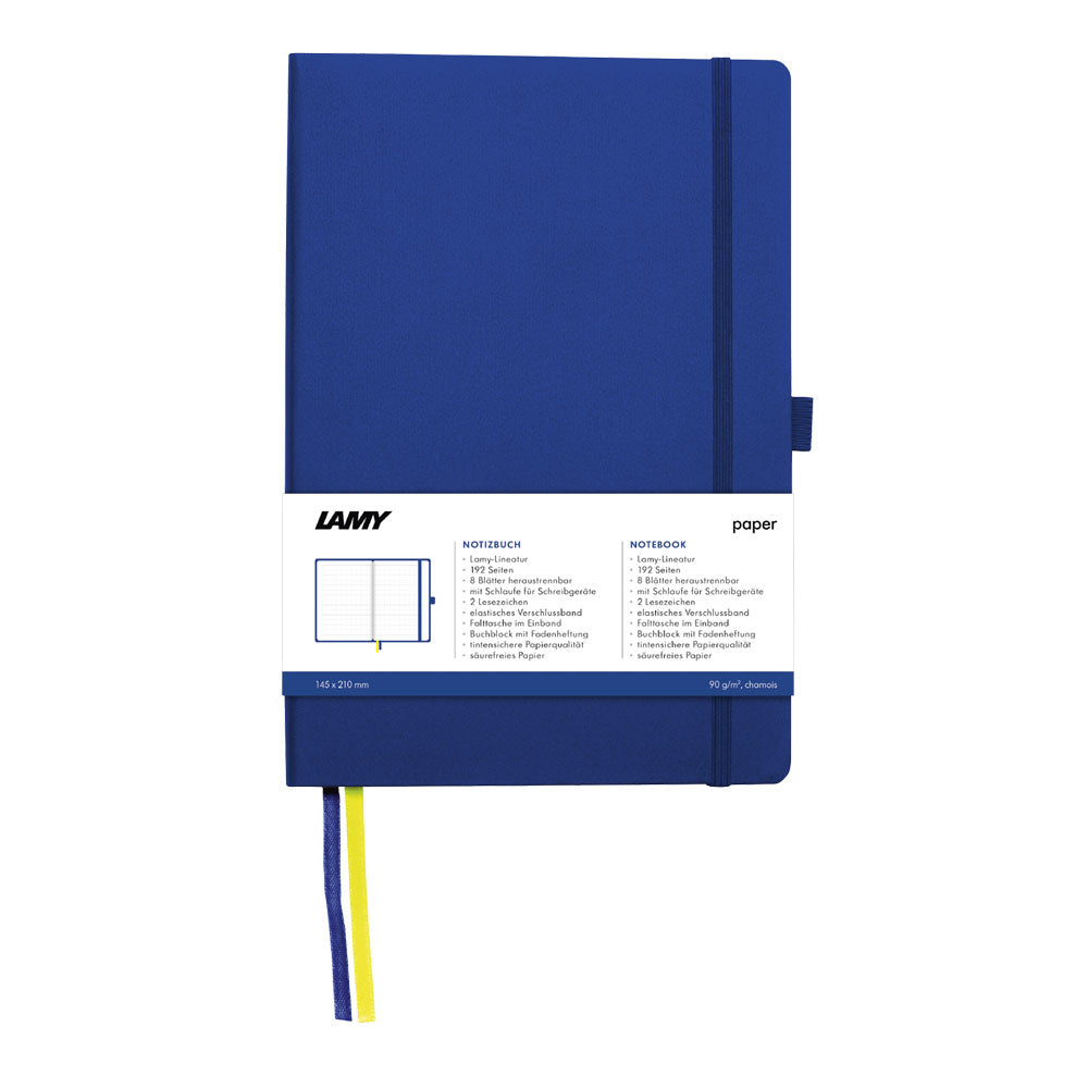 Lamy A5 Soft Cover Notebook + Blue Fountain Pen Gift Set