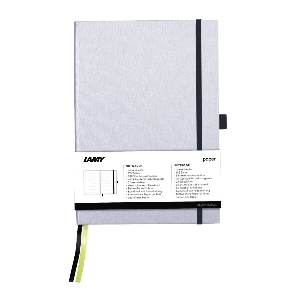 Lamy A6 Hard Cover Notebook + Black Fountain Pen Gift Set
