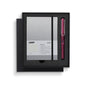Lamy A6 Hard Cover Notebook + Black/Purple Fountain Pen Gift Set