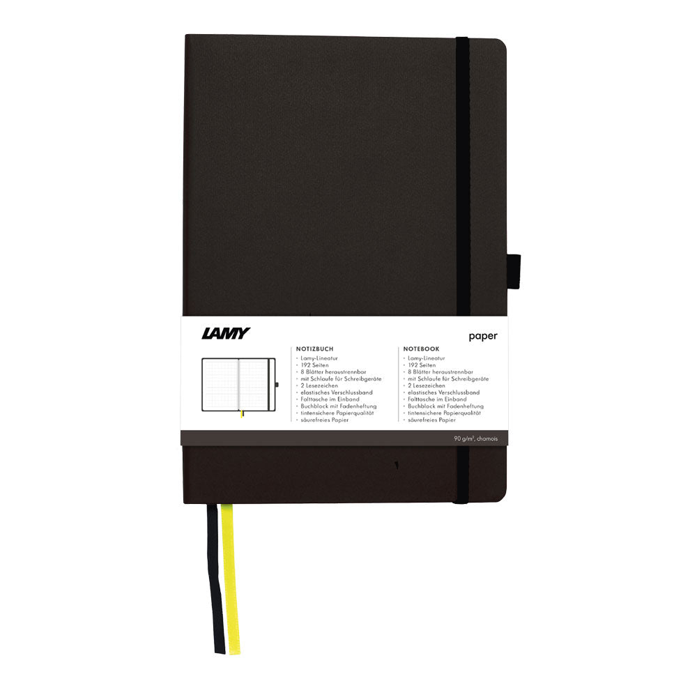 Lamy A6 Soft Cover Notebook + Charcoal Fountain Pen Gift Set