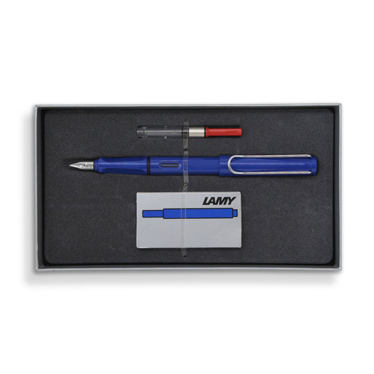 Lamy E191 Blue Fountain Pen Gift Set