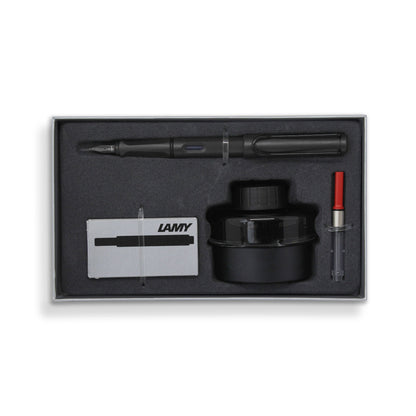 Lamy E193 Charcoal Fountain Pen Gift Set