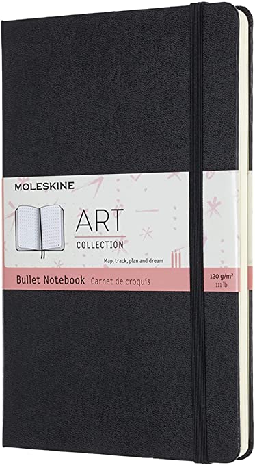 Moleskine Art Large Hard Cover Lined And Dotted Bullet Journal