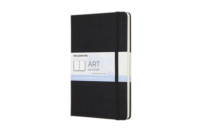 Moleskine Art Watercolor Portrait Large Black Notebook