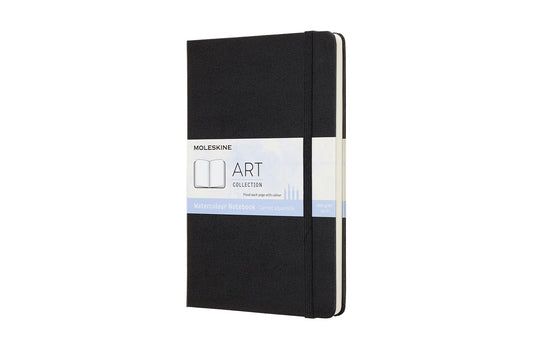 Moleskine Art Watercolor Portrait Large Black Notebook