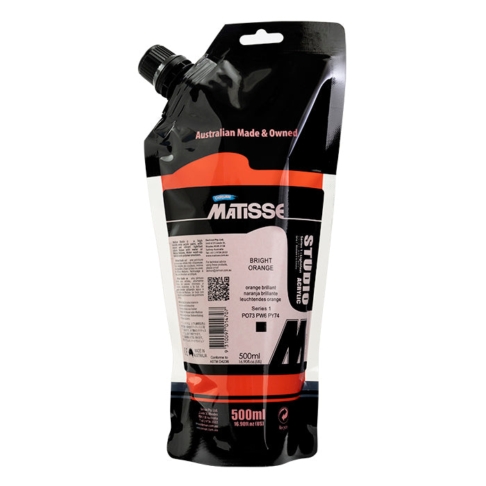 MATISSE STUDIO 500ML BRIGHT ORANGE