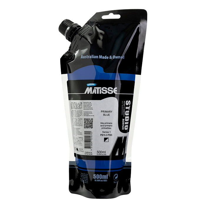 MATISSE STUDIO 500ML PRIMARY BLUE
