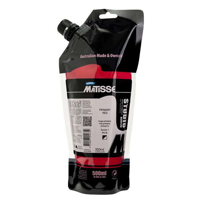 MATISSE STUDIO 500ML PRIMARY RED