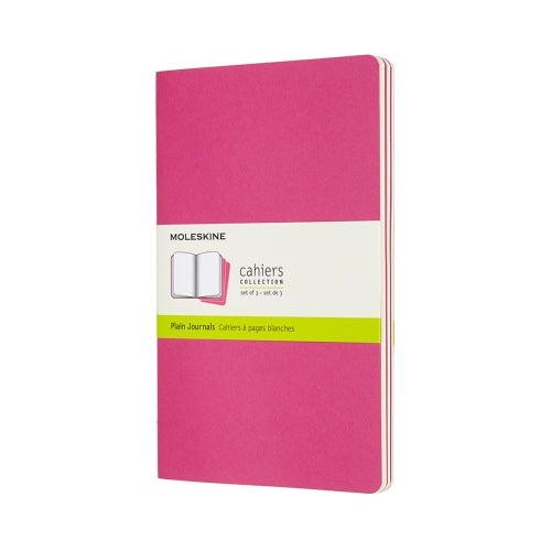 Moleskine Cahier Large Plain Journals Pack Of 3
