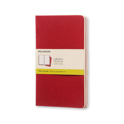 Moleskine Cahier Large Plain Journals Pack Of 3