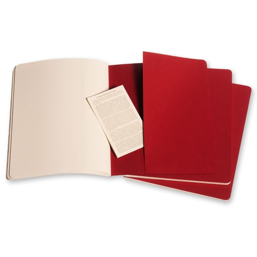 Moleskine Cahier Xtra Large Ruled Journals Pack Of 3