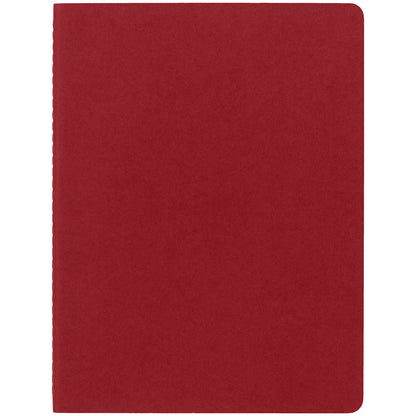 Moleskine Cahier Journals XL Cranberry Red Plain Pack 3