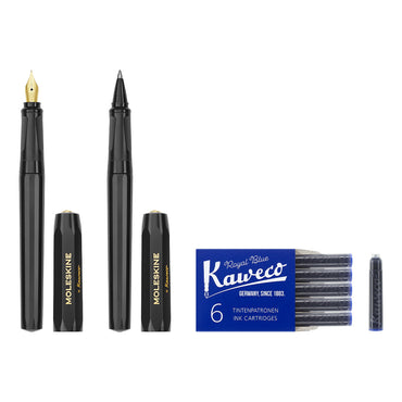 Moleskine Kaweco Black Ballpoint + Fountain Pen Set