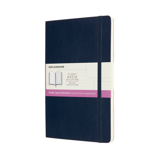 Moleskine Sapphire Large Ruled Soft Cover Notebook