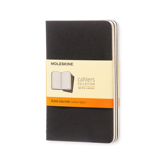 Moleskine Cahier Pocket Ruled Journals Pack Of 3