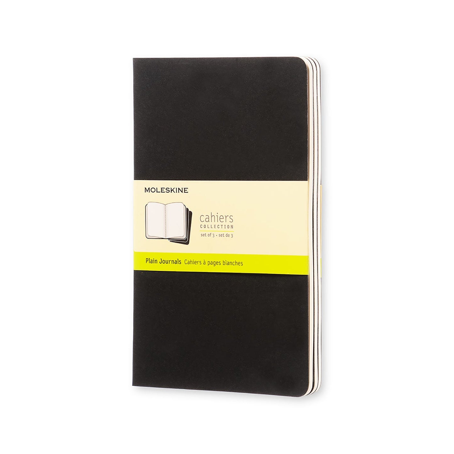 Moleskine Cahier Large Plain Journals Pack Of 3