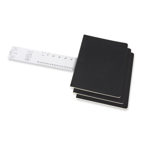 Moleskine Cahier Xtra Large Dot Black Journals Pack Of 3