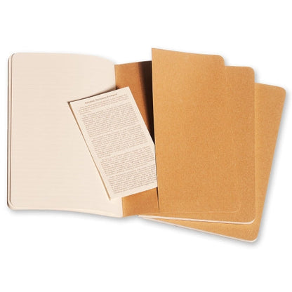 Moleskine Cahier Large Ruled Journals Pack Of 3