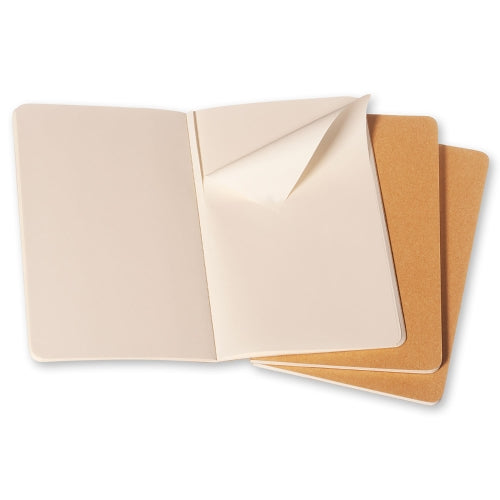 Moleskine Cahier Large Plain Journals Pack Of 3