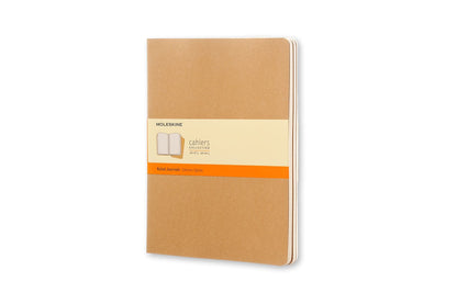 Moleskine X-large Kraft Brown Ruled Journals Pack of 3