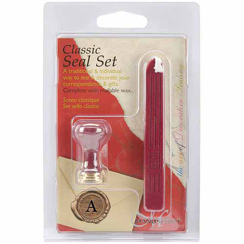 Manuscript Ceramic Mini Seal & Wax - Letters