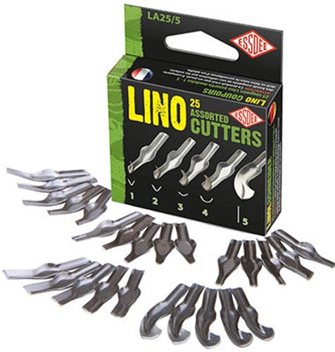 Essdee Assorted Lino Cutters Styles 1-5 Pack of 25