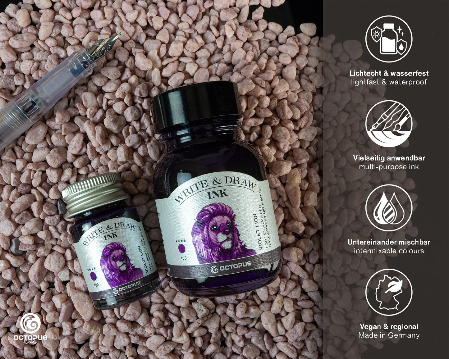 Octopus Fluids Write and Draw Inks 50ml