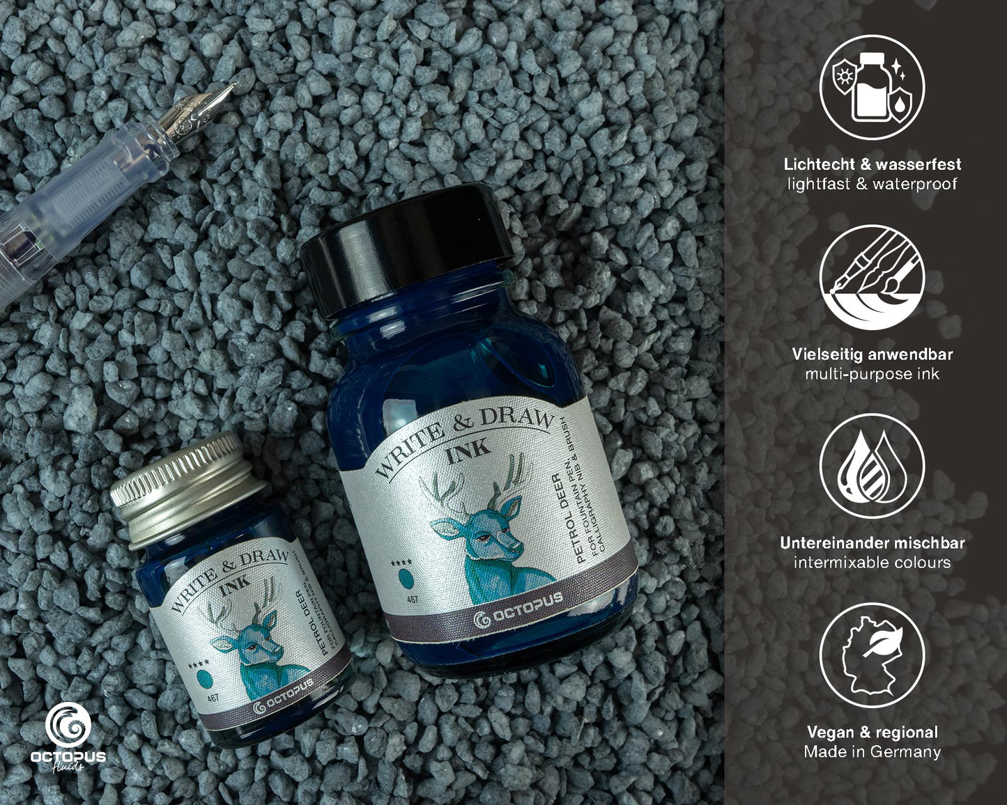 Octopus Fluids Write and Draw Inks 50ml