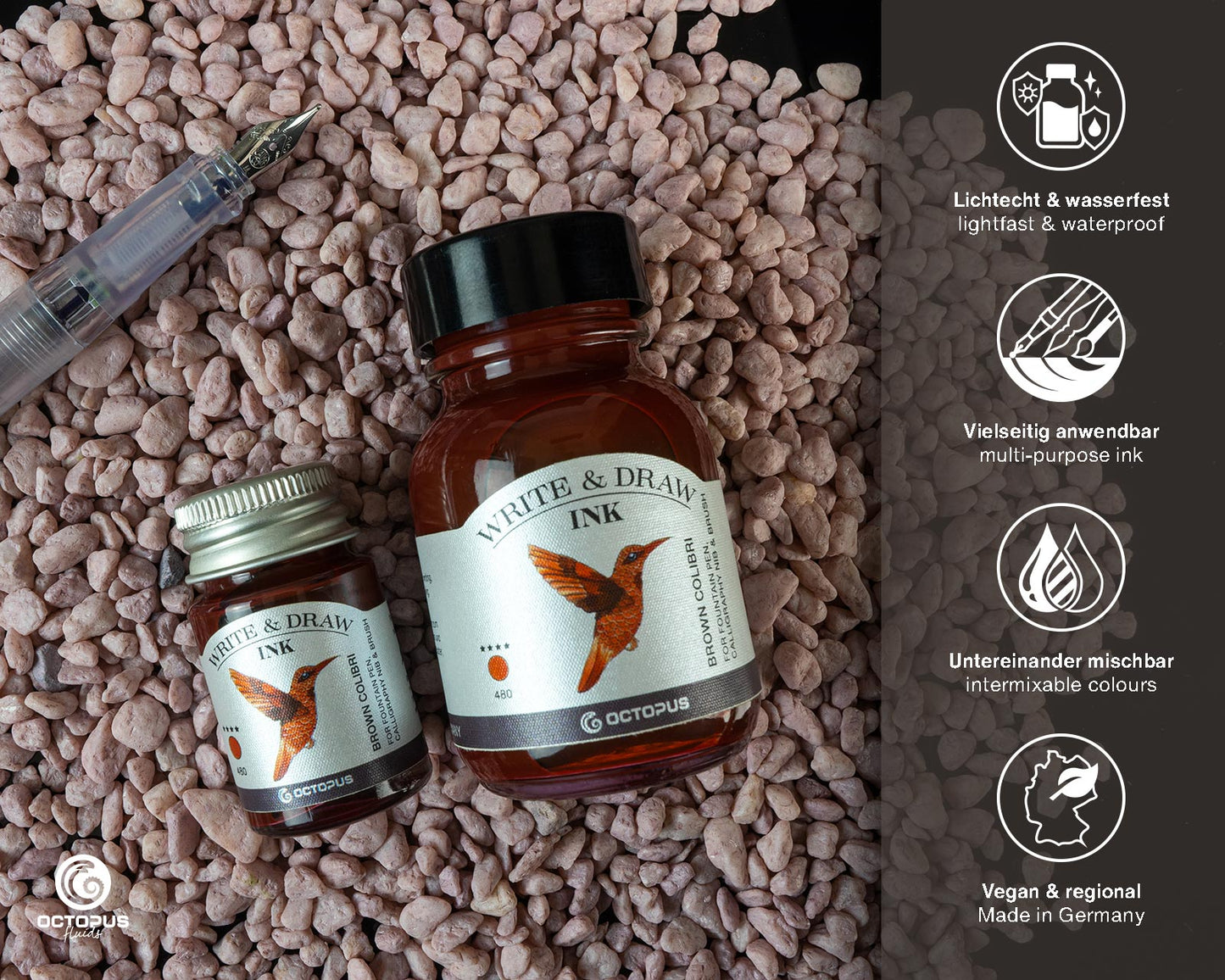 Octopus Fluids Write and Draw Inks 50ml