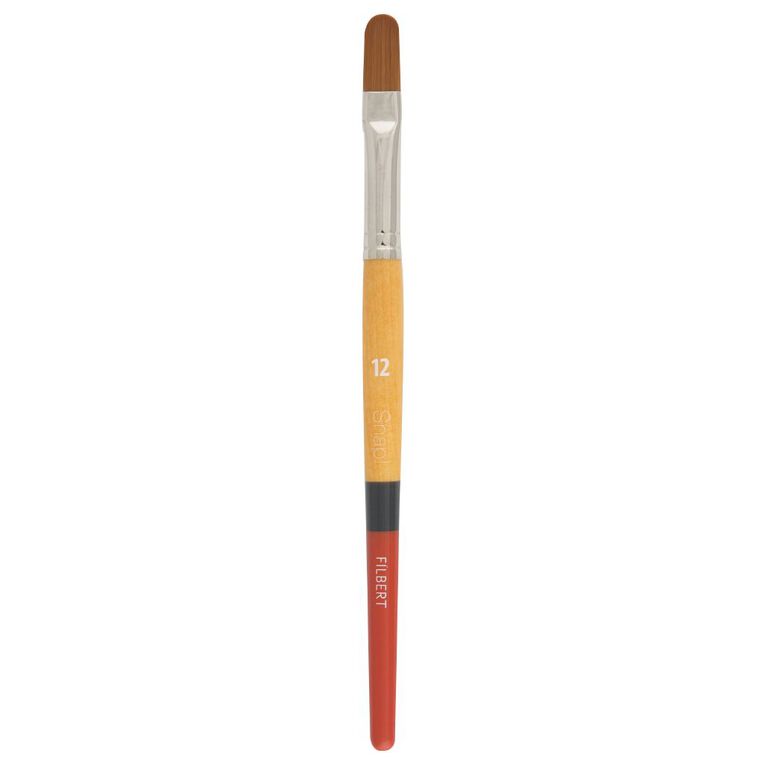 Princeton Snap! 9650 Short Handle Gold Taklon Filbert Brushes