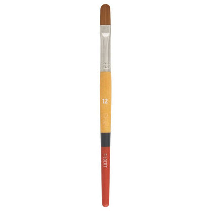 Princeton Snap! 9650 Short Handle Gold Taklon Filbert Brushes