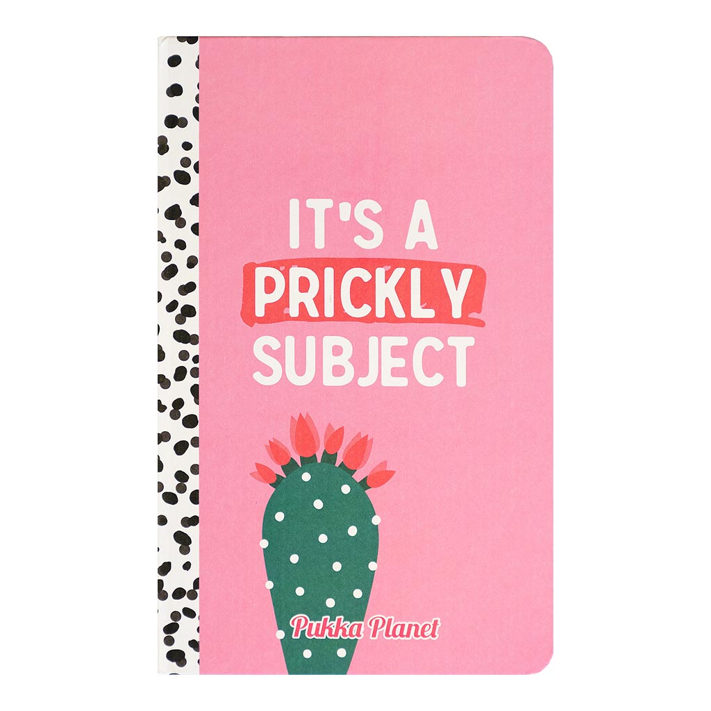 Pukka Planet 13x21cm It's A Prickly Subject Softcover Notebook