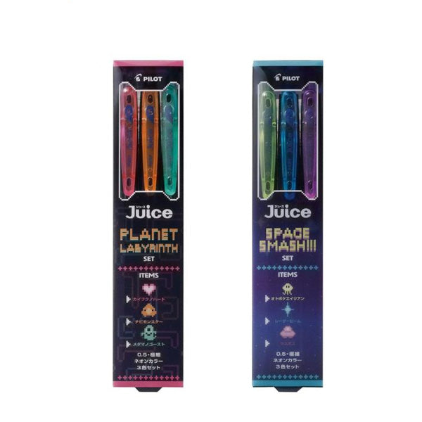 Pilot Juice Gel Pen - Neon Colour - 3 Colour Set - 0.5 mm