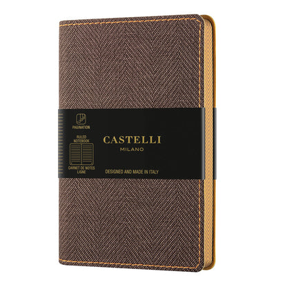 Castelli A5 Ruled Harris Notebooks