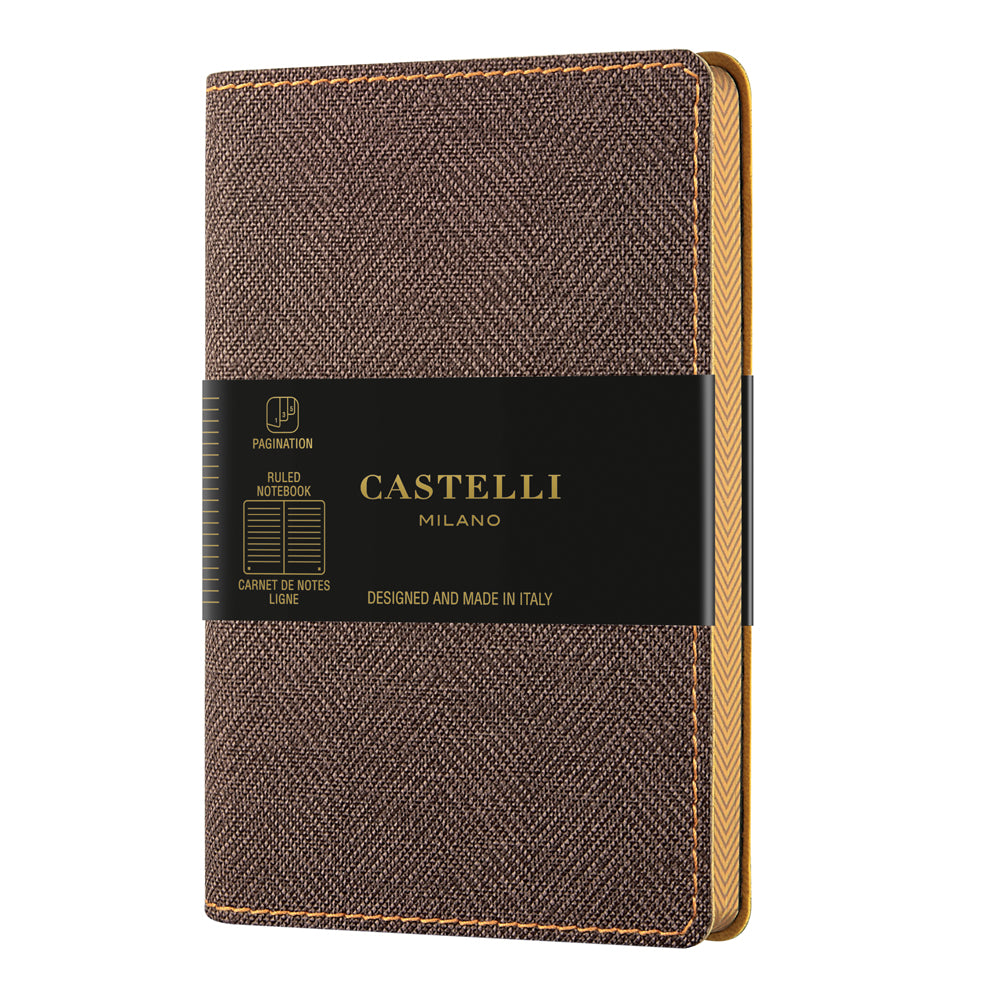 Castelli A5 Ruled Harris Notebooks
