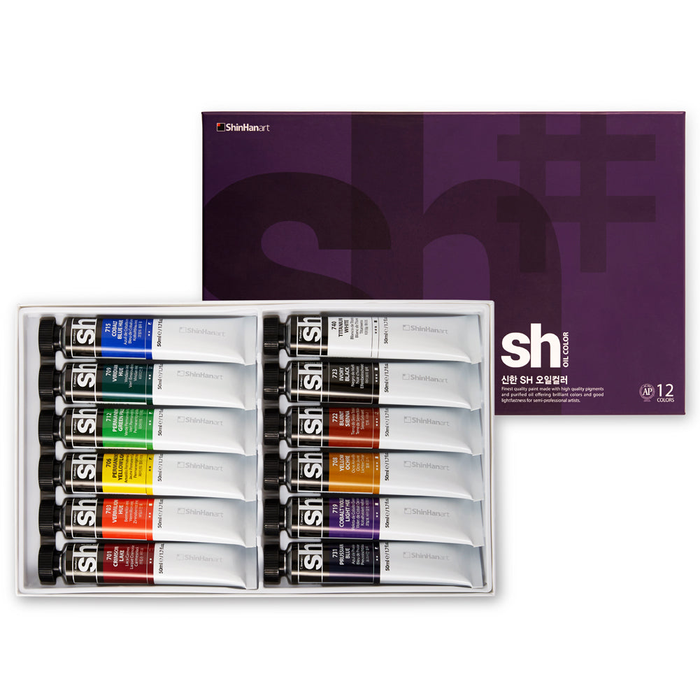 ShinHan SH 50ml Oil Colour Paints Set Of 12