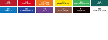 ShinHan Professional Designer Gouache 15ml Paint Set Of 12
