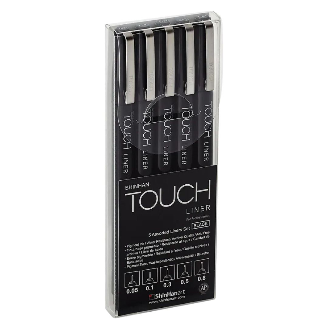 ShinHan Touch Liner Set of 5 Black