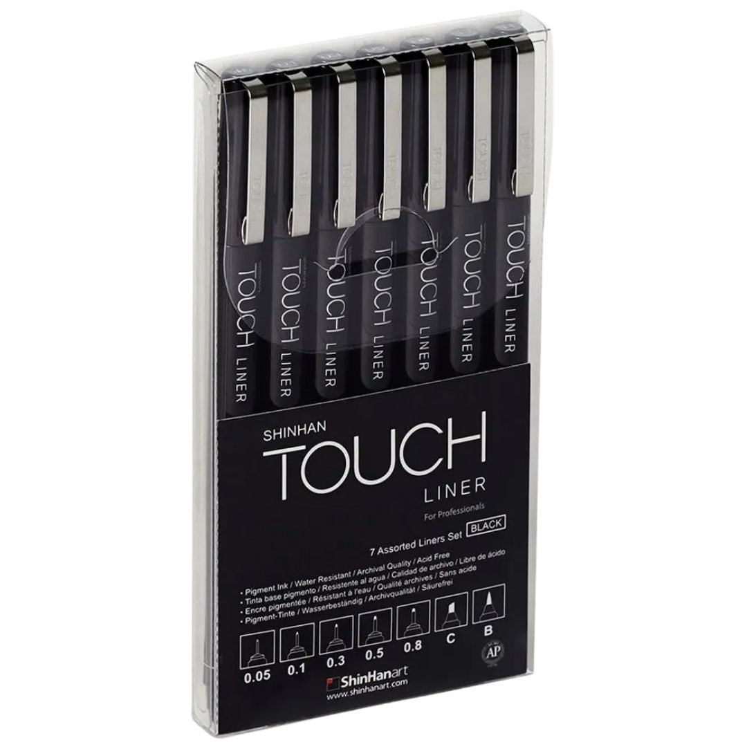 ShinHan Touch Liner Set of 7 Black