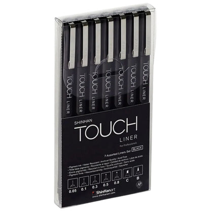 ShinHan Touch Liner Set of 7 Black