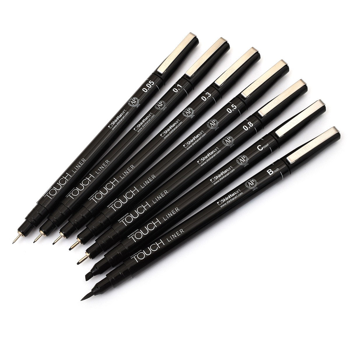 ShinHan Touch Liner Set of 7 Black