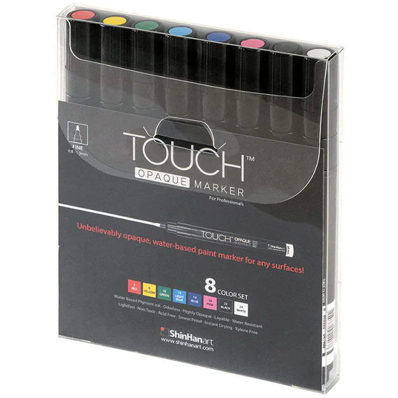 ShinHan Touch Opaque Markers Fine Set of 8