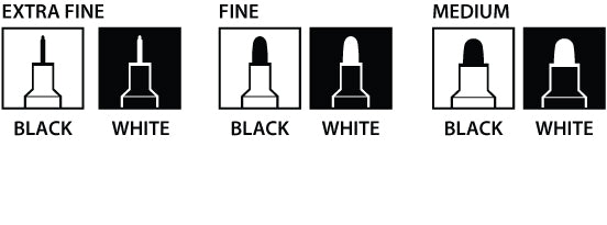 ShinHan Touch Opaque Markers Assorted Black & White Set of 6