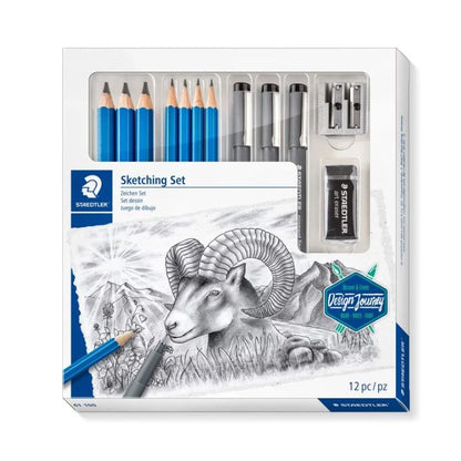 staedtler design journey set mixed sketching set 12