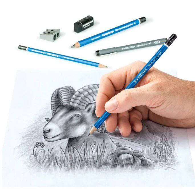 staedtler design journey set mixed sketching set 12