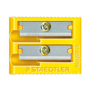Staedtler Double Hole Pencil Sharpener 510 60 Plastic Yellow